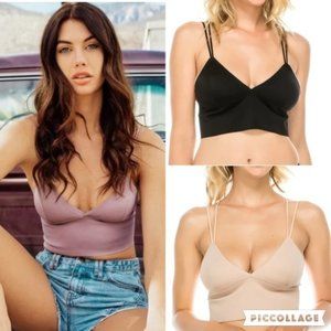 Laser Cut Crossback Bralette 6 Hook Wide Back